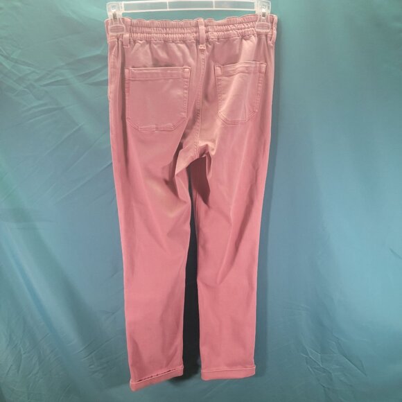 Paige Womens Pink Jogger Pants Size 25 Elastic Waist Drawstring Cotton Blend - Picture 5 of 7